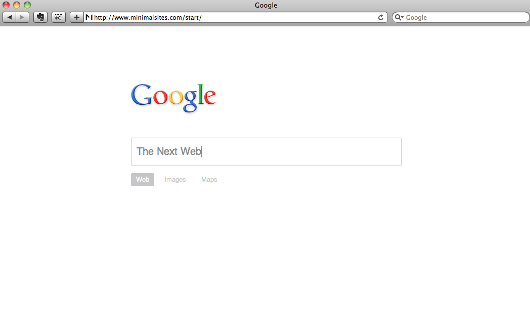Two Minimalist Versions of Google’s Homepage You Probably Haven’t Seen Before