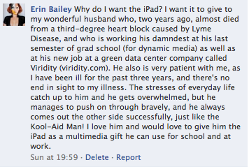 And the Winner of our iPad Competition is…