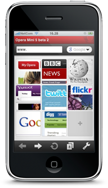 The iPhone just got a new browser. Opera.