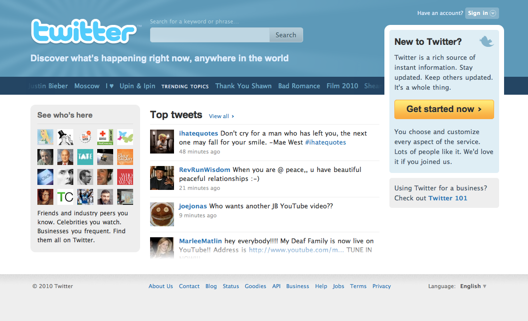 Twitter’s Got A Brand New Homepage