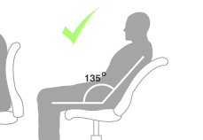 Good news for the ‘lean back’ iPad. Sitting straight is now bad for backs.