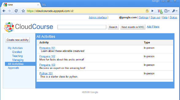 Google’s CloudCourse is an open source alternative for educational scheduling.