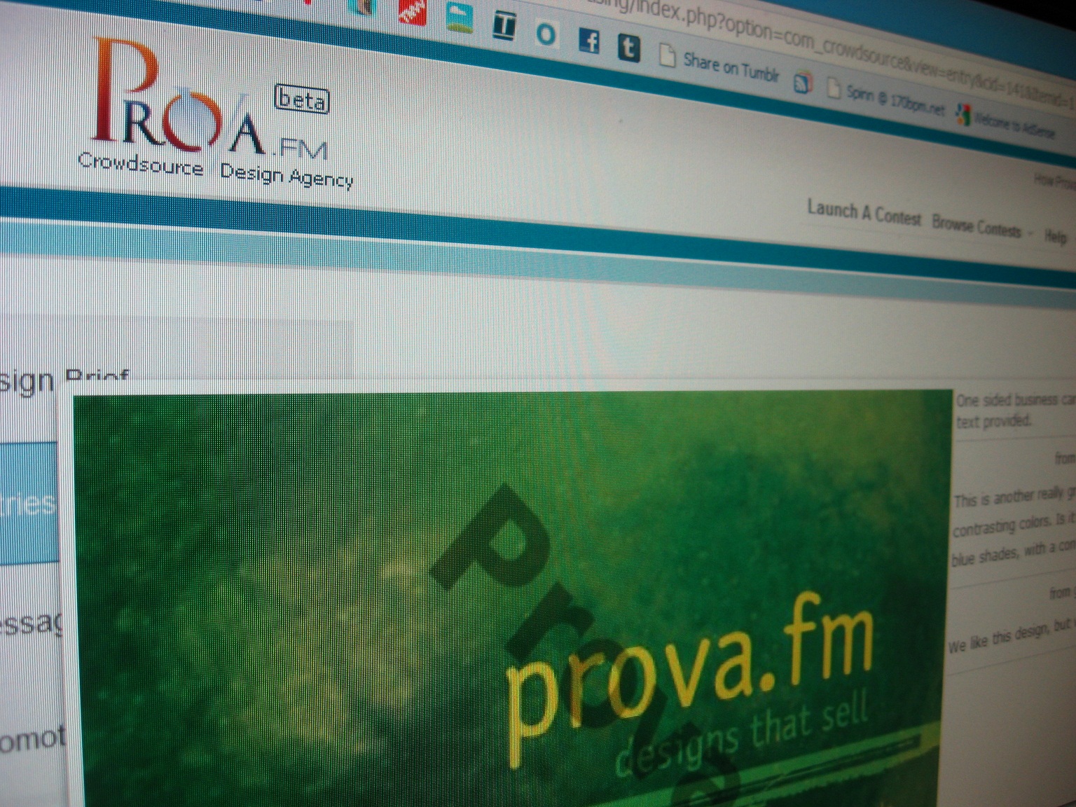 Prova.fm wants to change the face of crowdsourced design.