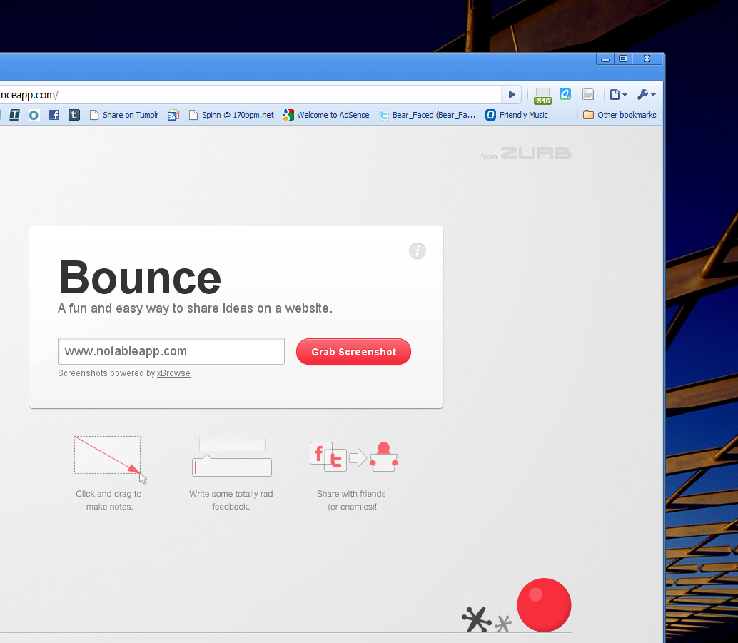 Bounce turns any website into a collaboration white board.