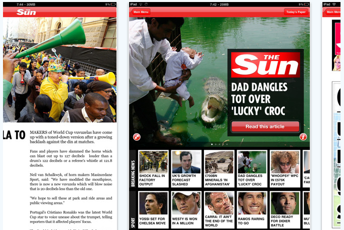 The Sun’s iPad App Launches, Bypasses Apple’s “No Porn” Rule