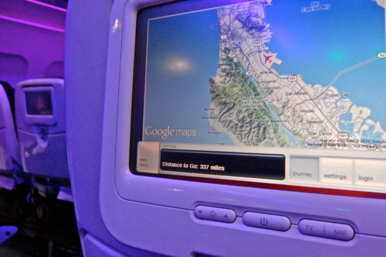 Refreshed Google Maps Interface Rolls Out Across Virgin America Fleet