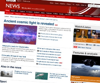 BBC News website gets a new look. Twitter and Facebook built in