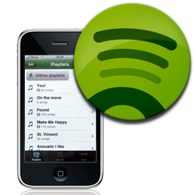 It’s here! Spotify for iOS4 with background listening.