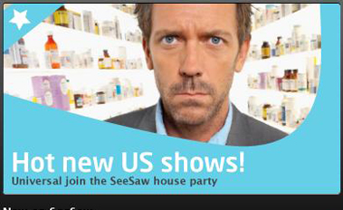 SeeSaw lets you stream House, Heroes, 30 Rock and more for 99p