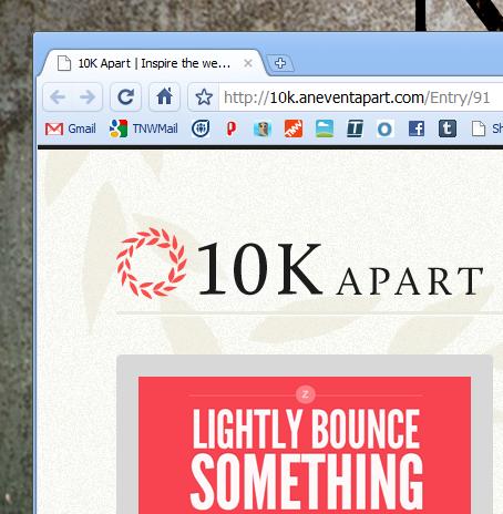 Bounce, the collaborative white board application, just got tiny for 10k Apart.