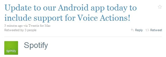 Spotify for Android gets a flashy update to support Voice Actions