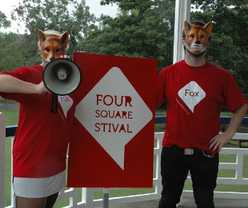 Foursquare “Foxhunt” was fun, educational… with creepy masks