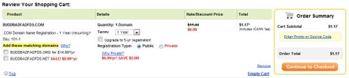No Joke: Godaddy Offering $1 .COM Promotion