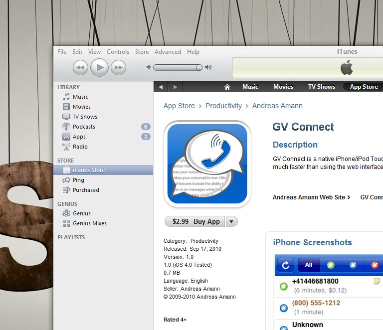 Unofficial Google Voice apps officially land in the App Store