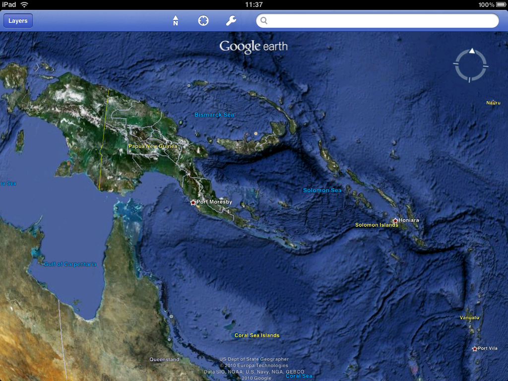 Under the sea with Google Earth for iOS with Retina Display support
