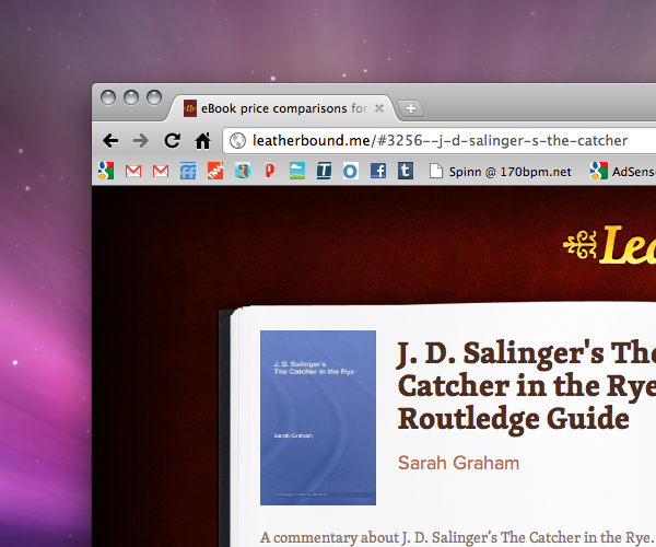 Leatherbound: Comparison pricing for eBooks