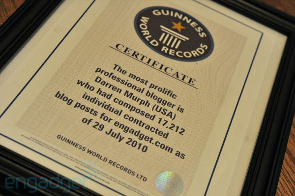 Blogger earns Guinness World Record for most posts ever