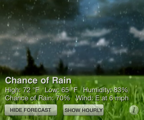 Weather HD for the iPhone