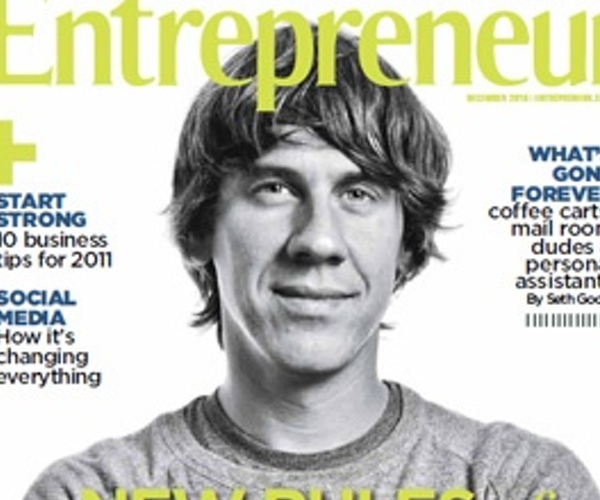 Foursquare’s Dennis Crowley Makes The Cover of Entrepreneur