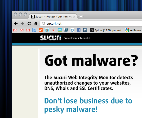 Try This: Sucuri. Virus, Malware and DNS protection for your website