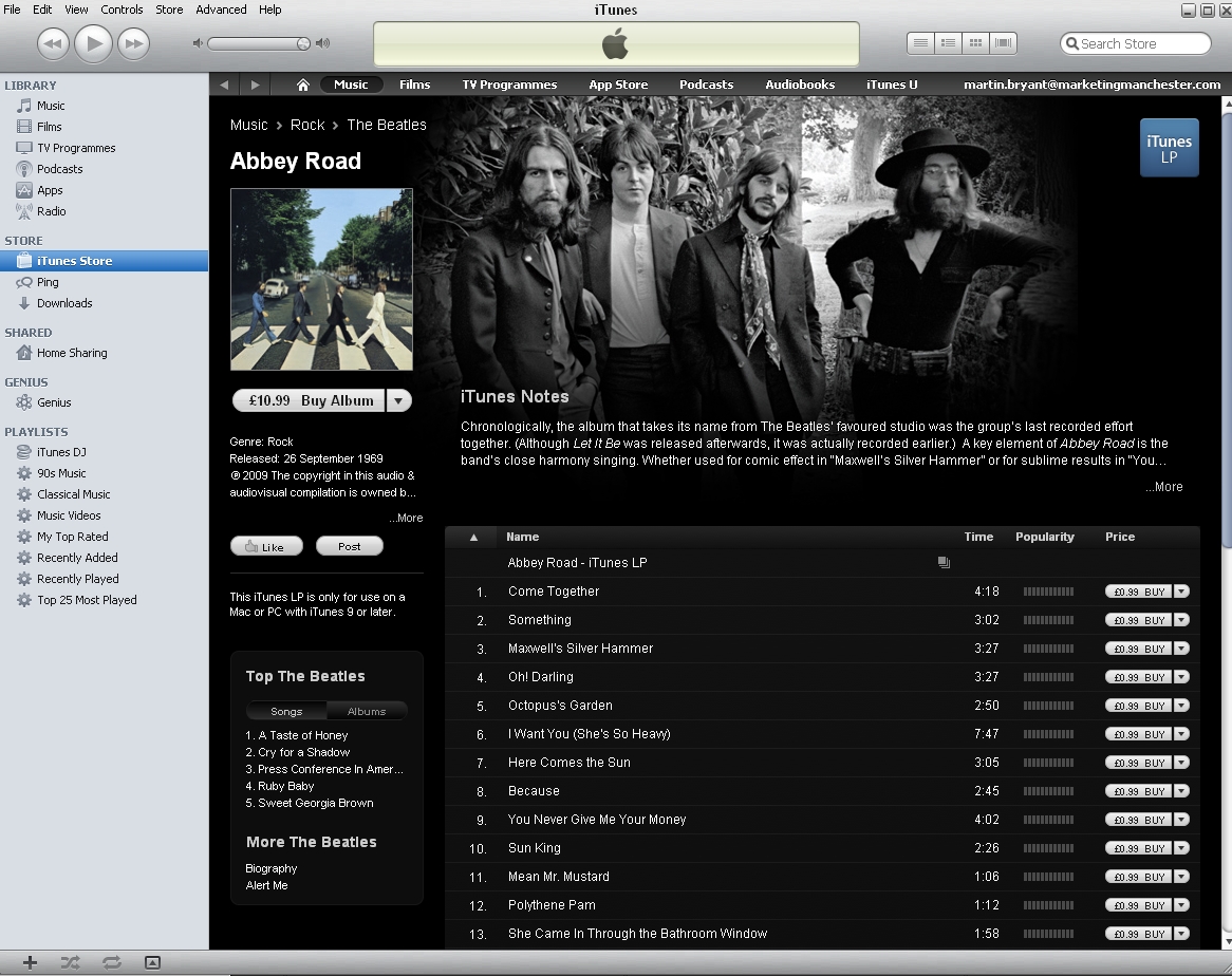 Apple announces the complete Beatles catalog is now available in iTunes