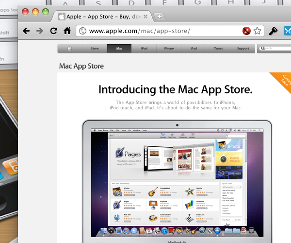 No Early Mac App Store Still On Target for January 2011 Launch