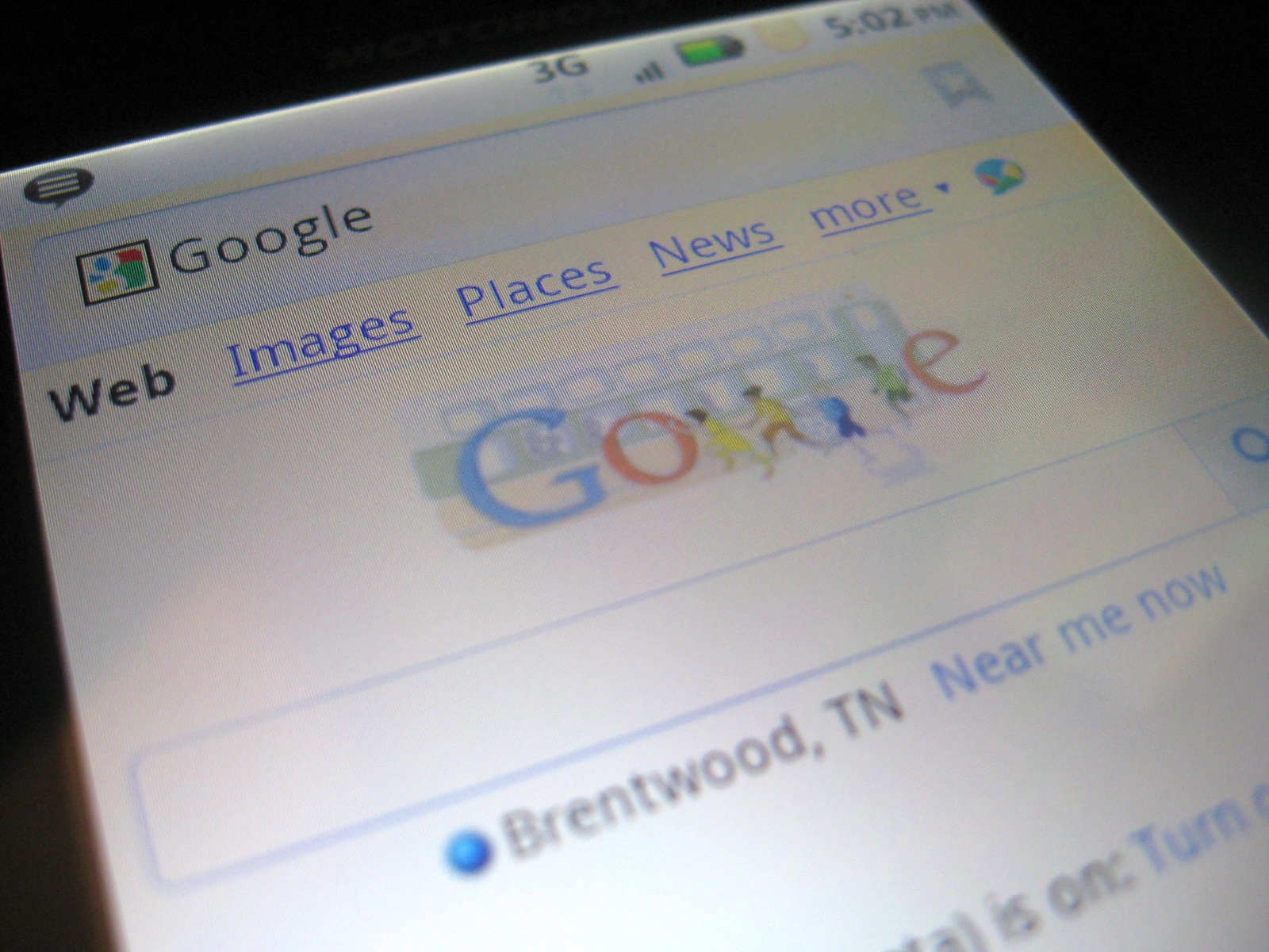 The Google Doodle: Now available on your phone.
