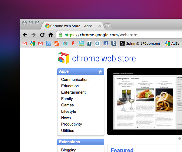 The Chrome Web Store Is Live!