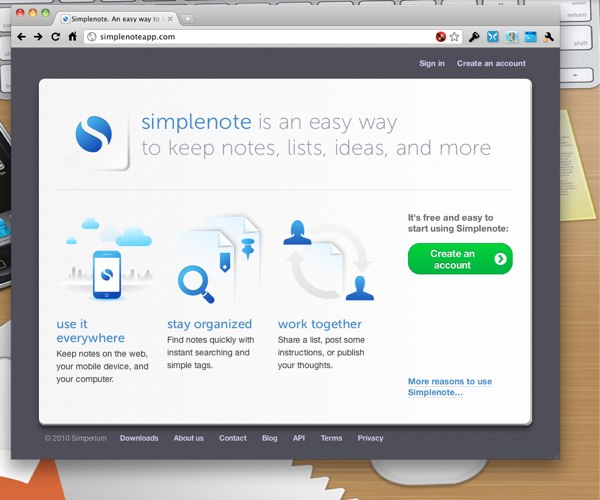 Getting started with SimpleNote’s cloud-synced notes app
