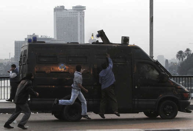 The diplomatic car that ran over 20 people in Cairo