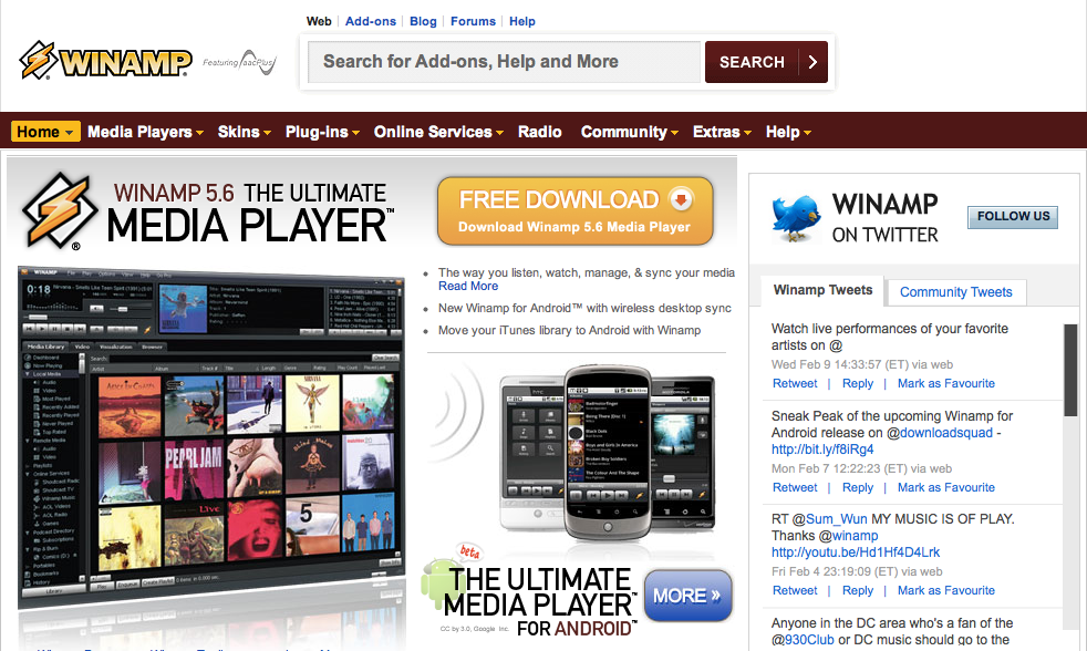 Winamp Forums attacked, email addresses stolen