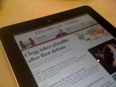 Financial Times iPad App Soon To Pass 500,000 Downloads