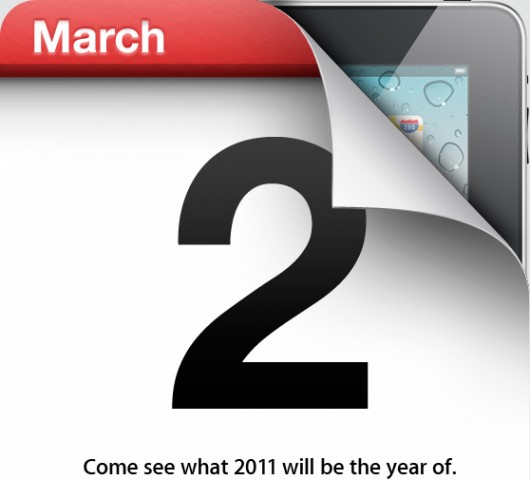 Apple confirms the March 2nd iPad 2 announcement