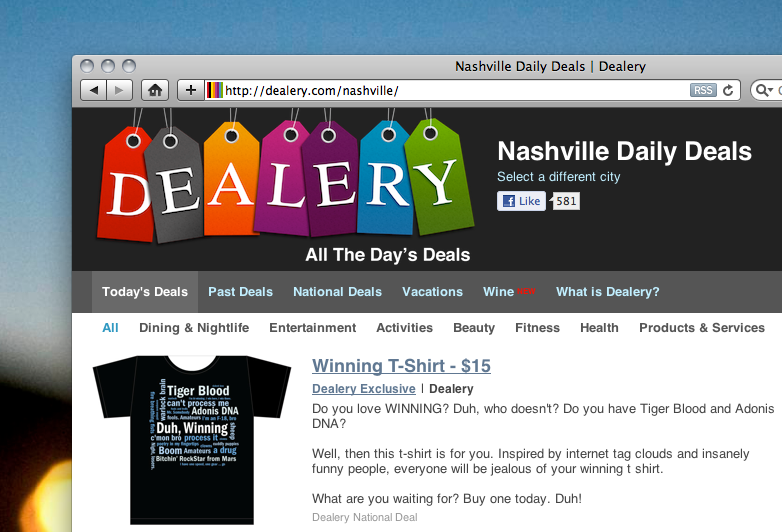 Dealery: Daily deals aggregation and now its own #winning products too