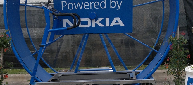 Human-sized hamster wheel makes you work to charge your phone