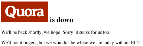Amazon EC2 troubles bring down Reddit, Foursquare, Quora, Hootsuite and more