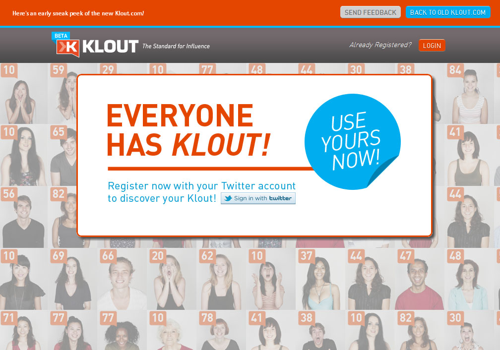 A sneak peek at the new Klout redesign