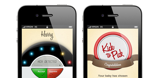 iPhone App lets your unborn baby pick its own name by kicking!