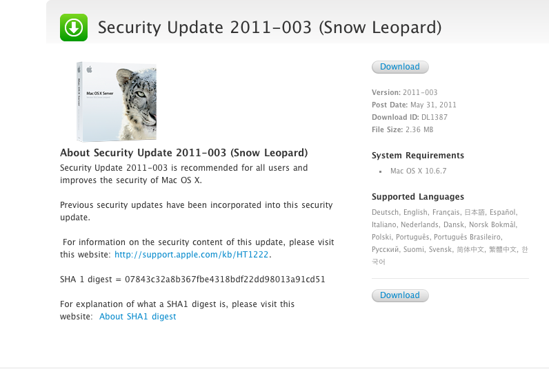 Apple releases security update that removes MacDefender