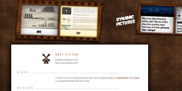 This the new standard for a designer’s personal portfolio.