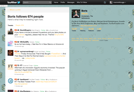 Twitter now lets you view other people’s twitter streams