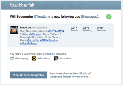 Twitter gives it’s ‘New Follower’ and Direct Message’ emails a makeover