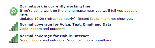 O2 Service Status