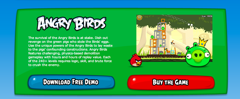 Angry Birds now available for Windows PCs, no browser needed