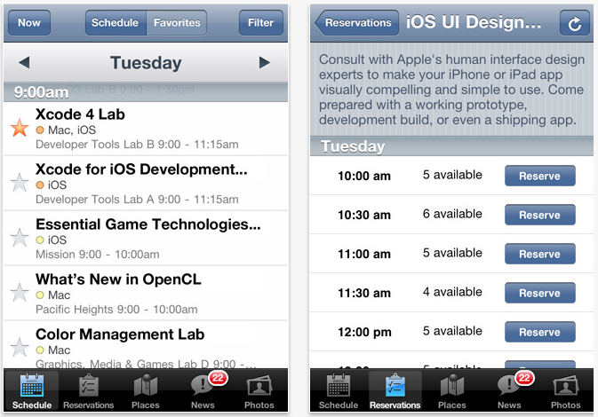 Apple releases its official WWDC 2011 app (for attendees only)