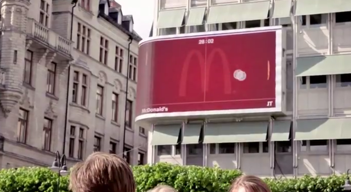 McDonald’s Brilliant Interactive Billboard Campaign