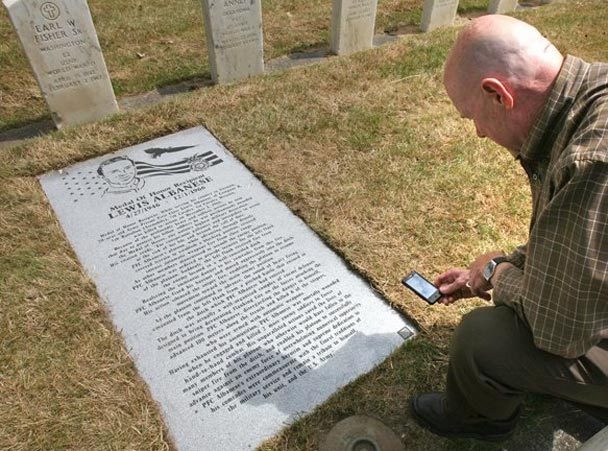 QR codes on headstones in graveyards: Is it brilliant or creepy?