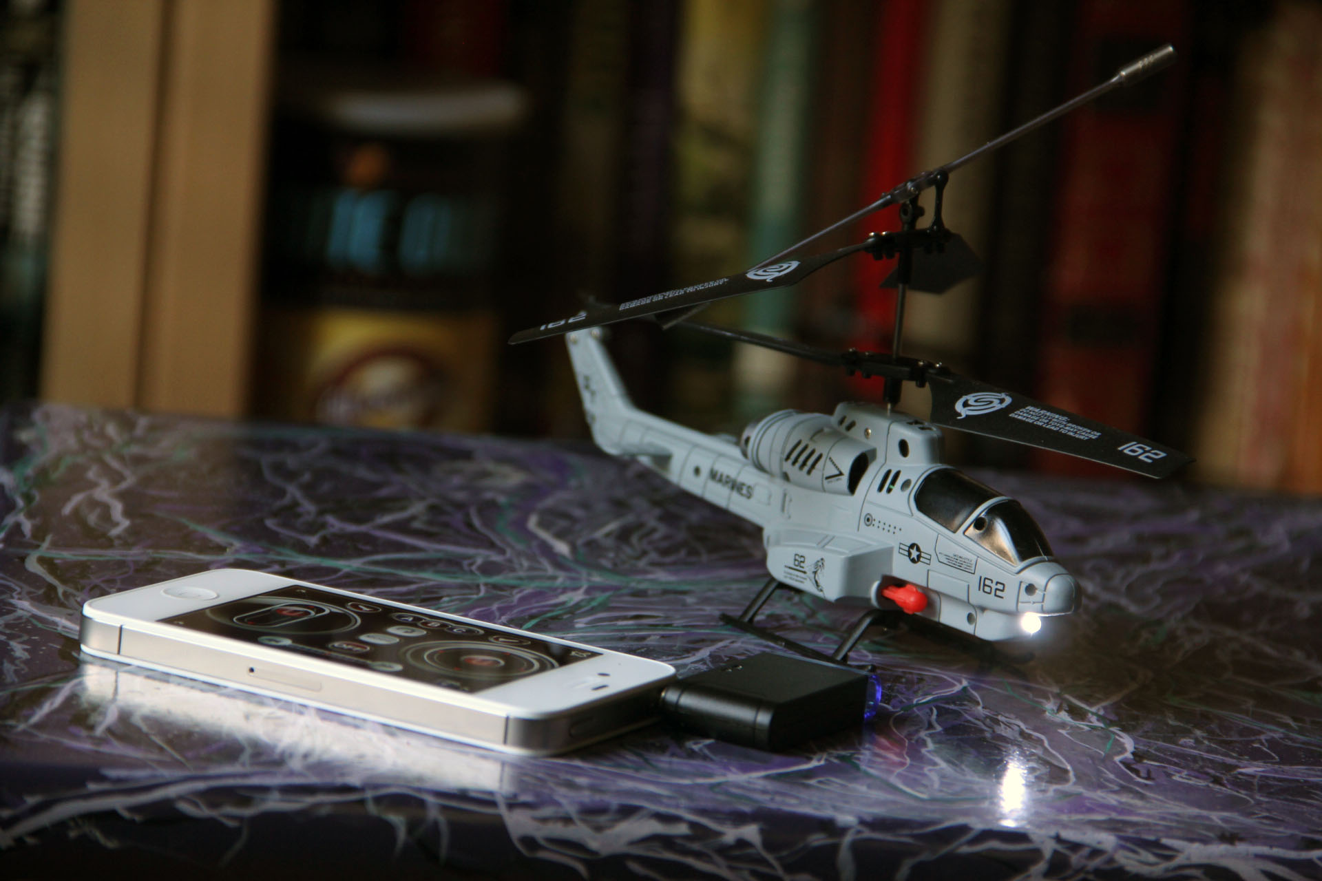 The smartphone-controlled iHelicopter is great fun, but don’t expect precision aerobatics