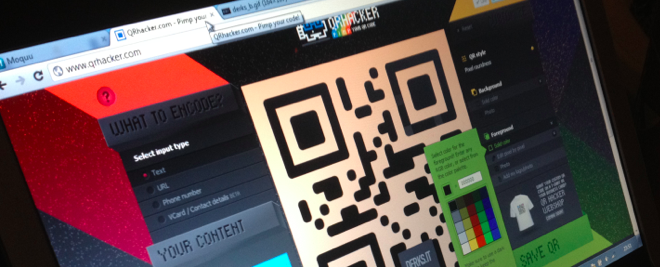 Create personalized QR codes with the fast and fun QRhacker