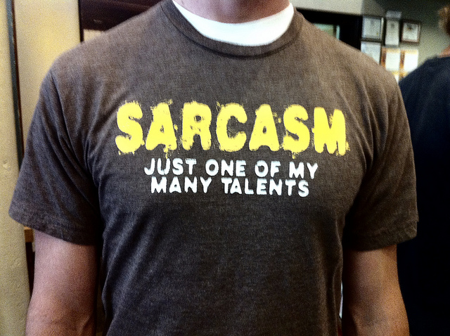 Finally, sarcasm has a voice in print with its own font
